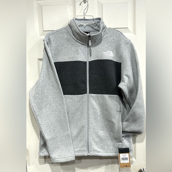The North Face Men's Large Gordon Lyons Full Zip Grey Heather NWT Fleece